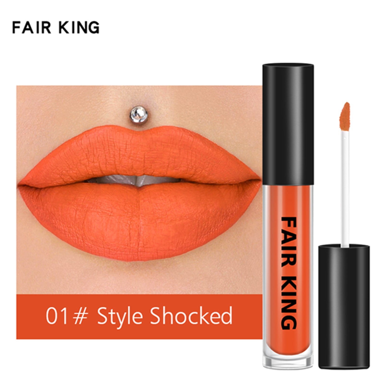 Guvpev Dark Ruby Red Liquid Lipstick Lip Gloss Ladies 24 Hours Red