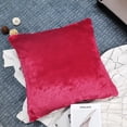 thumbnail image 3 of Home Soft Things Faux Fur Throw Pillow Cover 4 Piece Set-Persian Red - 20" x 20", 3 of 9