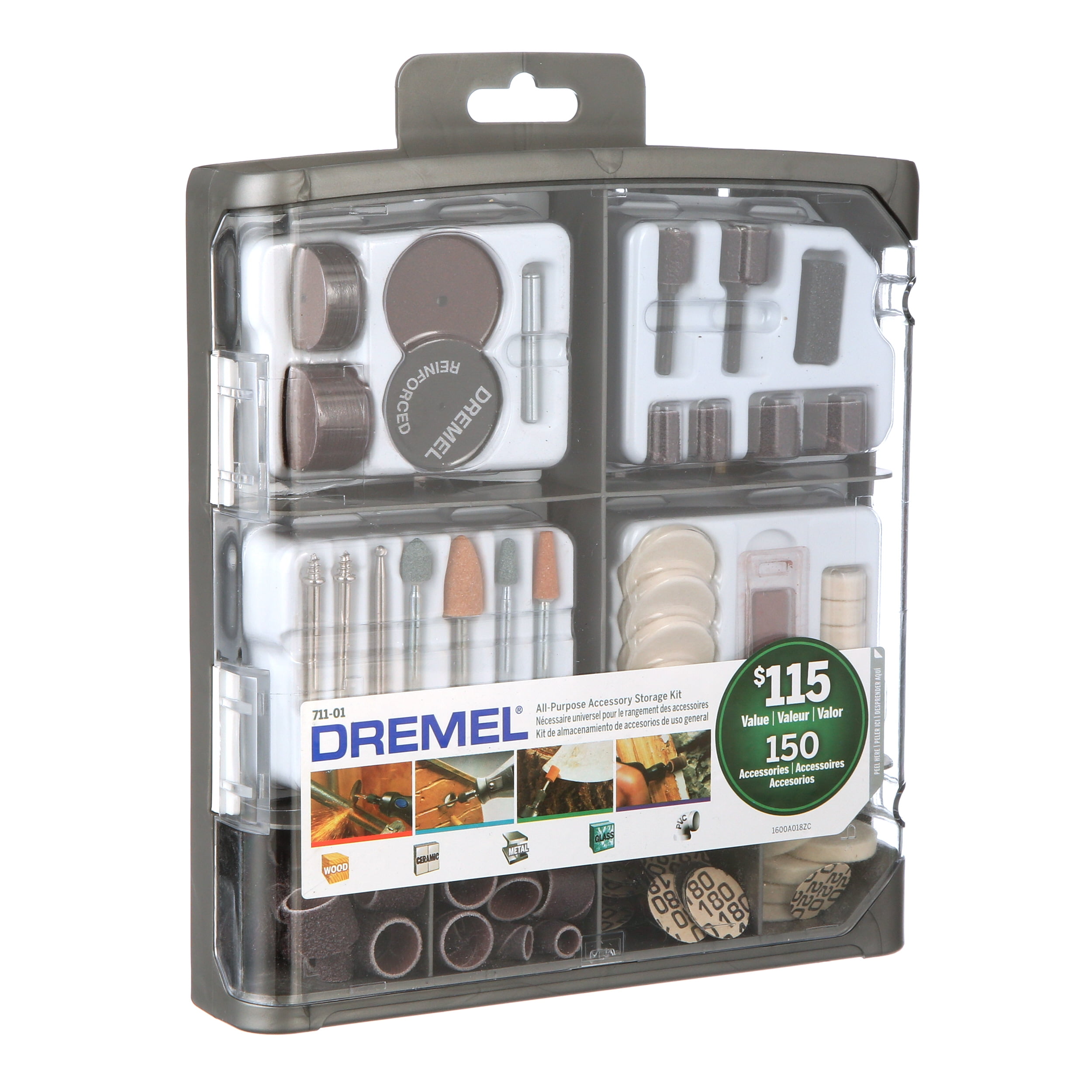 Dremel 711-01 150 Piece All-Purpose Rotary Accessory Kit