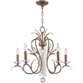 thumbnail image 3 of 5 Light Verona Bronze Chandelier with Clear Crystals Shade, 3 of 5
