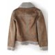 thumbnail image 3 of Chaquetas de piel de oveja sintética de invierno para mujer, chaquetas de cuero de imitación para mujer, abrigos marrones cortos de ante gruesos y cálidos para motocicleta, 3 of 5