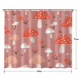 thumbnail image 5 of Colorful Mushroom Pattern Pink Pattern Shower Curtain 84"x72" ,Bathroom Decorative Shower Curtains Set with 12 Hooks,Modern Waterproof Washable Shower Curtain, 5 of 6