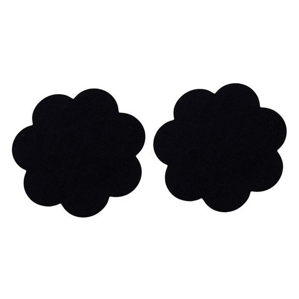 20 Flor De Adhesivo Auto-adhesivo Almohadilla Patches Negro Sunnimix Cubierta de pezón autoadhesiva