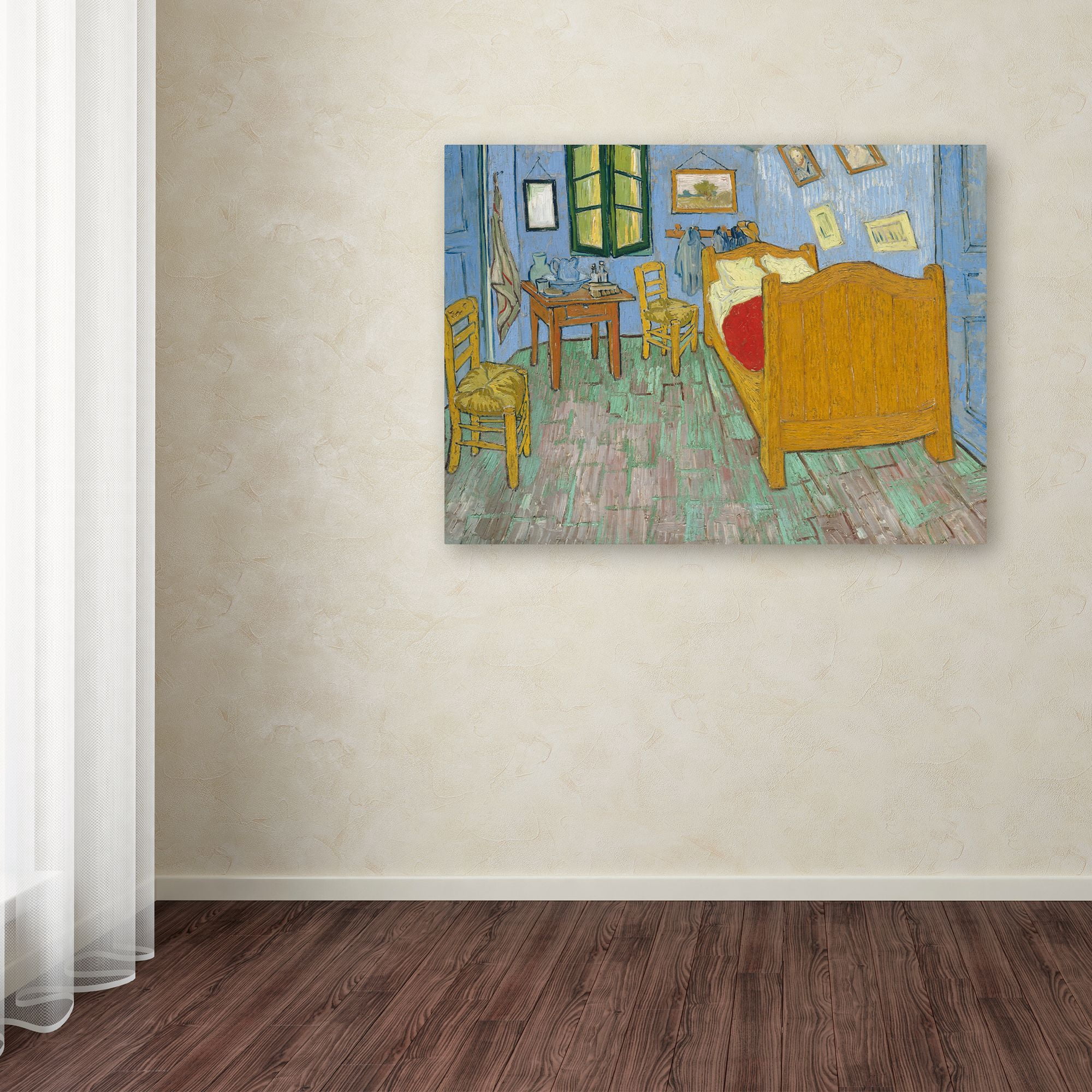 Trademark Fine Art 'The Bedroom' Canvas Art by Van Gogh