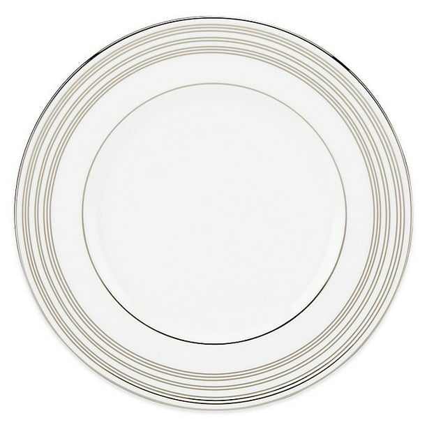 lenox federal platinum accent plate, white