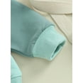 thumbnail image 5 of Baby Boys Pants Set, Contrast Color Long Sleeve Crew Neck Sweatshirt with Elastic Waist Sweatpants, 5 of 8