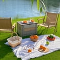 thumbnail image 4 of Canasta De Picnic De Mimbre, Cestrín De Picnics Vacío Forraje Desmontable Y Espacioso Capacidad Tejida A Mano Para Acampar, Picnic, Jardín, Pascua, 4 of 7