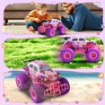 thumbnail image 5 of JoyStone Pink RC Cars for Girls, 1:18 Scale Jeep Remote Control Car, 30 Min Playtime 2.4Ghz LED Light Off-Road Pink Monster RC Trucks, 5 of 8