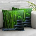 thumbnail image 3 of Orinice Bamboo Tree Graphic Decorative Cushion Throw Pillow Cover for Home Living Room Bed Sofa, Men Women Boy Girl Room Pillow Covers, Year-Round Use, Printed on Both Sides, 1PC 24x24in, 3 of 5