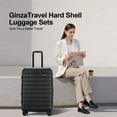 thumbnail image 2 of GinzaTravel 2 Piece Hardside Expandable Luggage Sets (20"/28"),Hard Shell Suitcase Sets with Wheels,Black, 2 of 11