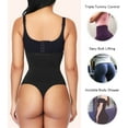 thumbnail image 3 of VASLANDA Women's High-Waist Seamless Body Shaper Briefs Firm Control Tummy Thong Shapewear Panties Girdle Underwear, 3 of 6