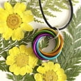 thumbnail image 2 of Mobii Necklace, Pendant (Medium), Multicolor Combos, Fidget Infinity Loop Forever Spiral Jewelry (Rainbow), 2 of 4