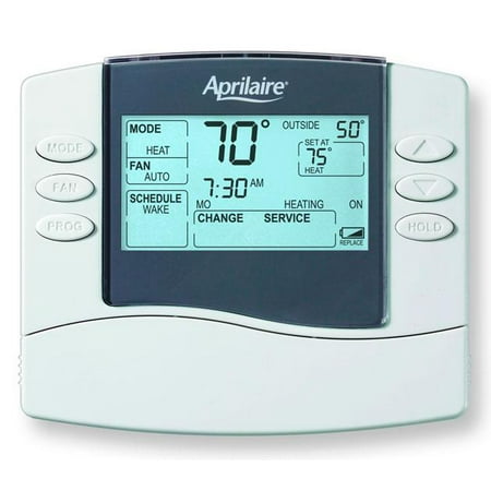 Aprilaire 8463 Thermostat, Programmable Dual Powered Thermostat - 1-Heat/1-Cool