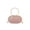 Pink, variant on Kilaqueen Evening Clutch for Women, Oval Sparkling Party Purse with Metal Top Handle and Chain Strap for Weddings, Prom and Formal Events