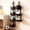 black, variant on 2-Pack Mesh Ball Storage Net, 3+4 Tier Wall-Hung Vertical Sports Ball Holder for Garage, Multi-Use Storage for Basketball, Yoga Mat, Towels & Accessories, Black