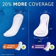 TENA Sensitive Care Overnight Absorbency Incontinence Pads for Women, 90 ct