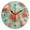 Black, variant on YAZAOO Decorative Wall Clock Size：25cm Marine Tapestry Design Pattern Clock