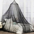 thumbnail image 3 of harmtty Dome Mosquito Net Easy Installation Fine Mesh Wear Resistant Stars Princess Canopy Fluorescent Bedcover Curtain for Home,Blue, 3 of 8