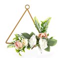 thumbnail image 2 of Corona de flores artificiales, corona de flores artificiales, corona de dama de honor para boda, corona colgante para el hogar, salida de alta intensidad, 2 of 8