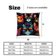 thumbnail image 5 of Cat Exclusive Velvet Throw Pillow Inserts Set of 2 with Unique Patterns - 16x16, 18x18, 20x20 Inches for Pillow Covers and Decorative Pillows for Home, 5 of 6