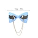 thumbnail image 5 of Sonducket Bowknot Pajarita Hecha a mano Moda Metal Alas doradas Accesorios de joyería Decoración Anfitrión Boda Novio Negro H3112-2 Accesorios de disfraces Azul claro H3112-7 Sonducket AP009821-07B, 5 of 6