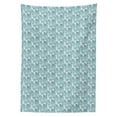 thumbnail image 3 of Ambesonne Easter Bunny Tablecloth Rectangular Table Cover, Easter Holiday Tea, 52"x70", Dark Seafoam and Teal, 3 of 4