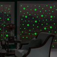 thumbnail image 4 of Fluorescente Adhesivo de Pared Calcomanía Vinilo Decoración Brillo 457 Estrellas Mural, 4 of 8