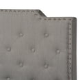 thumbnail image 5 of Baxton Studio Marion Modern Transitional Grey Fabric Upholstered Button Tufted King Size Panel Bed, 5 of 10