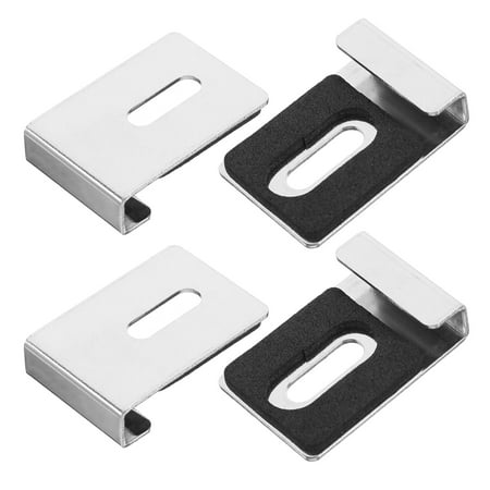 

Shengjike 4pcs Mirror Clips Wall Mounting Mirror Holder Clips Frameless Mirror Retainer Clips