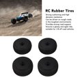 thumbnail image 4 of 4pcs RC Rubber Tires, Strong Grip High Abrasion Resistance Flexible 17mm Wheels For Redcat, 4 of 8