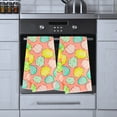 thumbnail image 6 of Easter Egg Printed Kitchen Towels, 15x25in and Yellow Oven Mitt, 3-Piece Easter-Themed Housewarming Gift Set Spring Collection Seasonal Charm Stylish Decor Durable Multipupose Home Essential, 6 of 7