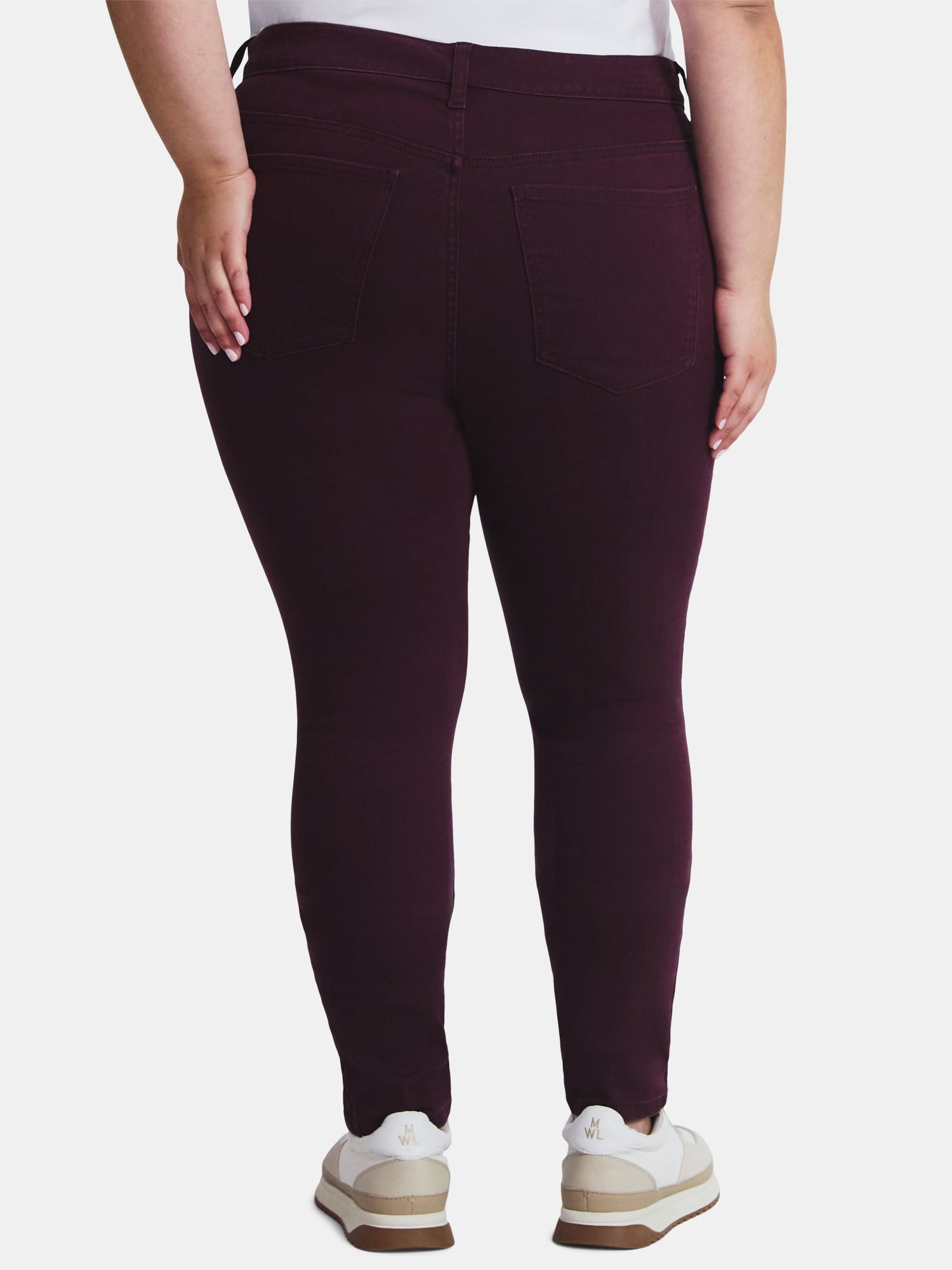Terra & Sky Women's Plus Size Skinny High Rise Jeans, Sizes 16W-26W