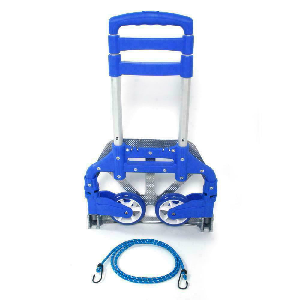 Portable Luggage Cart Aluminum Folding Hand Truck Dolly Warehouse Trolley -NEW 