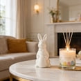 thumbnail image 2 of Easter Shaped Ornament, Cute Ceramic Handicraft Rabbit Figurine, Home Decorative Statue for Living Room Tabletop Shelf Display, Rabbit Figurine *1, 2 of 8