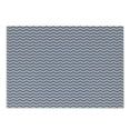 thumbnail image 1 of Navy Blue Cutting Board, Horizontal Chevron Pattern in Nautical Colors Dashed Lines Maritime Zigzag, Decorative Tempered Glass Cutting and Serving Board, Small Size, Navy Blue White, by Ambesonne, 1 of 1