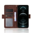 thumbnail image 4 of iPhone 13 Mini Case, Wallet case for iPhone 13 Mini, PU Leather Folio Protective Phone Cover Magnetic Closed Bumper Soft TPU Shockproof Flip Case for Apple iPhone 13 Mini, Brown, 4 of 8