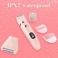thumbnail image 3 of Maquinilla de afeitar eléctrica Zivelier 3 en 1 IPX7 impermeable para mujer, 3 of 8