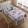 thumbnail image 2 of Vintage Rectangle Tablecloth 60x84 Inch, Flowers Boho Water Resistant Vinyl Washable Seasonal Table Cover for Thanksgiving Christmas Holiday Party Picnic Dinner Decor, 2 of 5
