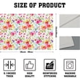 thumbnail image 5 of Spring Summer Floral Placemats Set of 4 12x18 Inch Watercolor Flowers Place Non-Slip Mat Heat-Resistant Washable Wipeable Linen Fabric Table Mat for Table Kitchen Dining Home Decor, 5 of 6