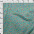 thumbnail image 2 of oneOone Georgette Viscose Turquoise Green Fabric Batik Diy Clothing Quilting Fabric Print Fabric By Yard 42 Inch Wide - R6, 2 of 4