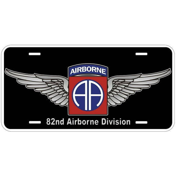 82nd Airborne Division Novelty Car License Plate
