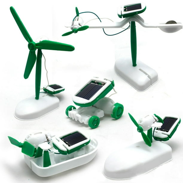 Kit de robot solar 6 en 1 para educación y aprendizaje, juguetes para niños, regalo, kit de ciencia solar autoensamblado