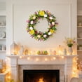 thumbnail image 5 of HuiXinOu Artificial Bird Nest Egg Wreath, Spring Easter Leaf Garland for Front Door Wall Hanging Decor, Home Festival Decoration, 5 of 6