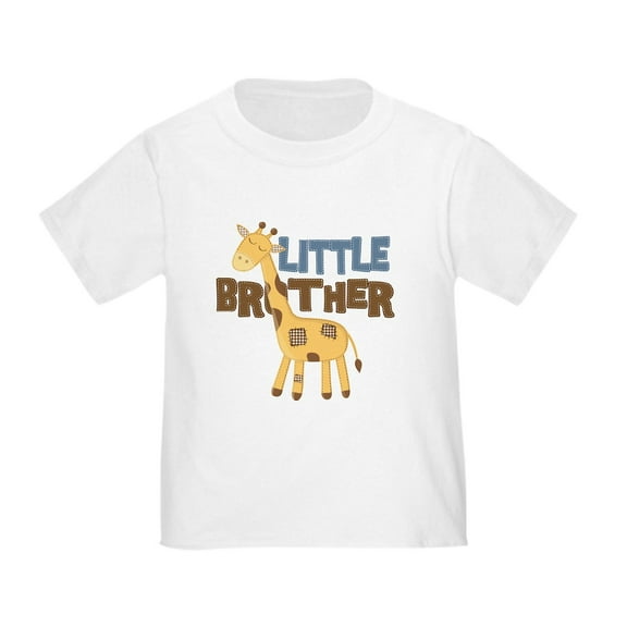 CafePress - Little Bro Giraffe T Shirt - Cute Toddler T-Shirt, 100% Cotton
