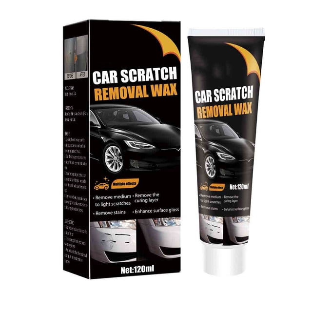 Outil de Réparation de Cire à Rayures pour Voiture Pâte de Polissage de Peinture avec Formule de Suppression des Rayures Agent Abrasif pour Restauration de Surface Extérieure Automobile Soin des Détails Capacité de 120Ml
