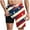 Red|swing trunks men, variant on Brnmxoke American Swim Trunks Men Elastic Waist Quick-Dry Swimwear Shorts with Drawstring Patriotic Beachwear Pants for Summer Pool & Vacation Dark Blue,M