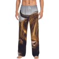 thumbnail image 2 of Kdxio Yak Print Men's Sleep Pajama Pant Lounge Pants with Pockets, 2 of 8