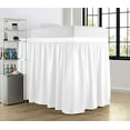 thumbnail image 3 of College Dorm Bedskirt - Ruffled Dorm Bedskirt for Dorm Bed - Twin XL Size - 100% Microfiber - 60" Drop - Twin XL - White Solid., 3 of 8