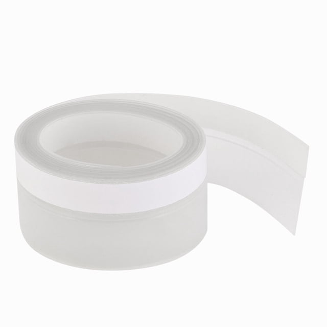 Ounissouiy Tira de sellado inferior de puerta TureClos pegatina de sellado de silicona 2m cinta de grietas de ventana de vidrio transparente Juegos de accesorios de baño
