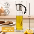 thumbnail image 4 of Dispensador de Aceite Vidrio 500ml Tapa Automática Anti Goteo Diseño Pájaro Acero Inoxidable para Cocina Vinagre, 4 of 5